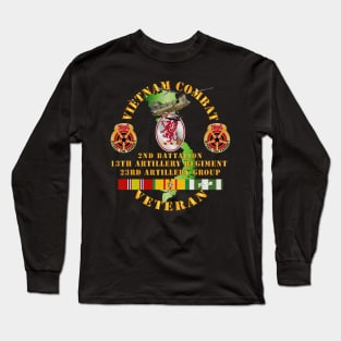 Vietnam Combat Vet - 2nd Bn 13th Artillery - VN  SVC Long Sleeve T-Shirt